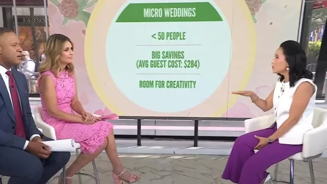 Nanette Nanette Lepore Chaleco de tweed usado por Vicky Nguyen como se ve en Today el 4 de junio de 2025
