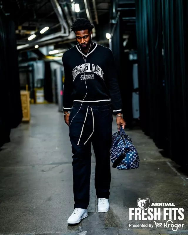 Nike Air Force 1 Low White worn by Jaren Jackson Jr. on the Instagram account @memgrizz