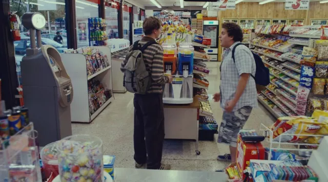The Vans sneakers worn by Seth (Jonah Hill) in the movie Superbad