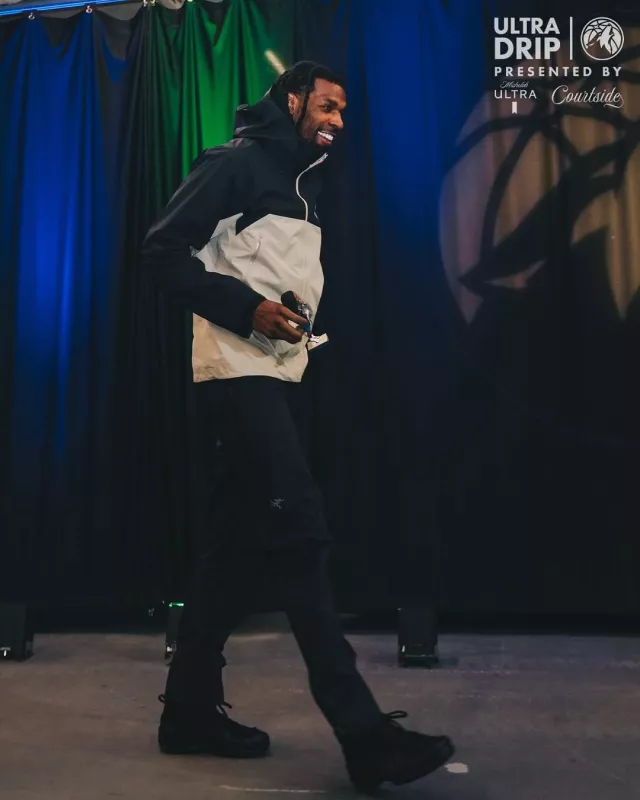Arc'Teryx Black Beta AR Pants worn by Naz Reid on the Instagram account @timberwolves