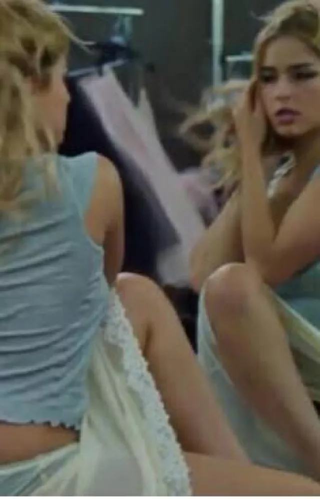 Free People All or Nothing Half Slip worn by Addison Rae at Times Like These Music Video post on June 6, 2025