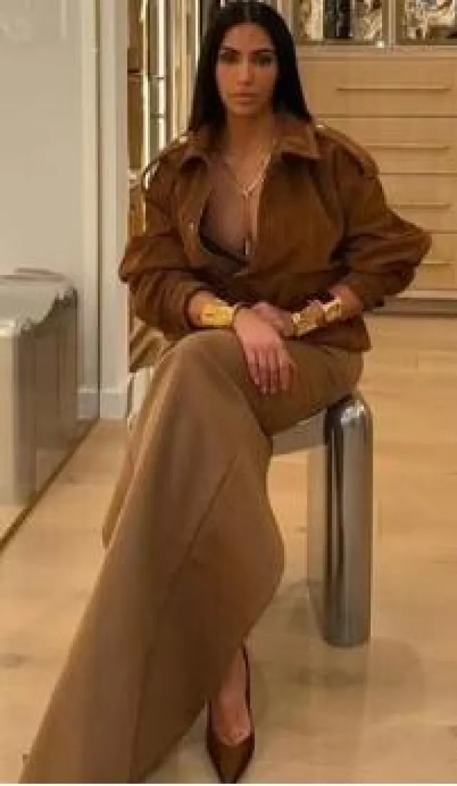 Amina Muaddi Anok Sling Heels worn by Kim Kardashian West on her Instagram post on June 7, 2025