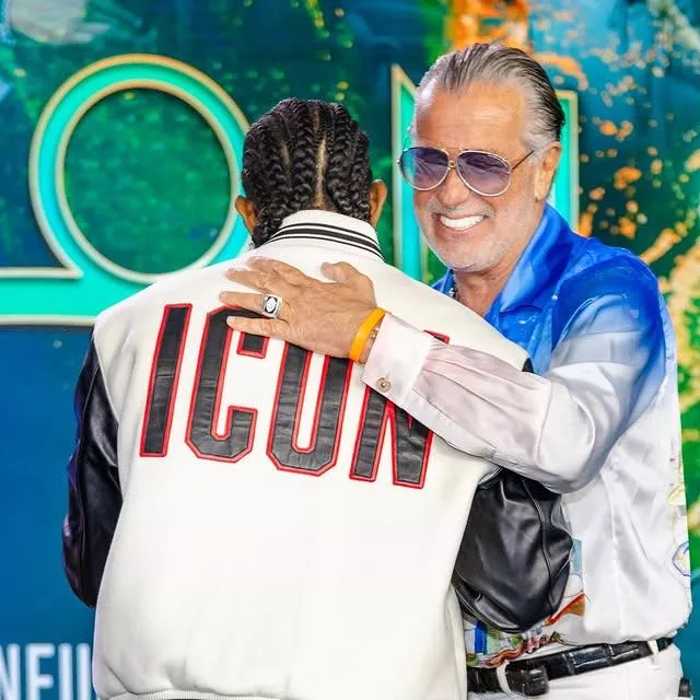 PTTOW 2025 ICON Ludacris White Varsity Jacket worn by Ludacris on the Instagram account @pttow