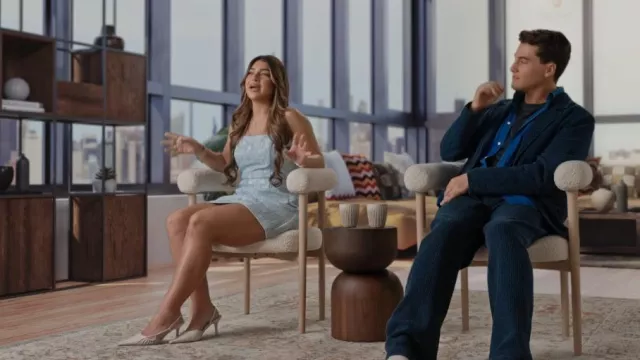 Tony Bianco White Pointed Toe Slingbacks worn by Gia Giudice as seen in Next Gen NYC(S01E01)