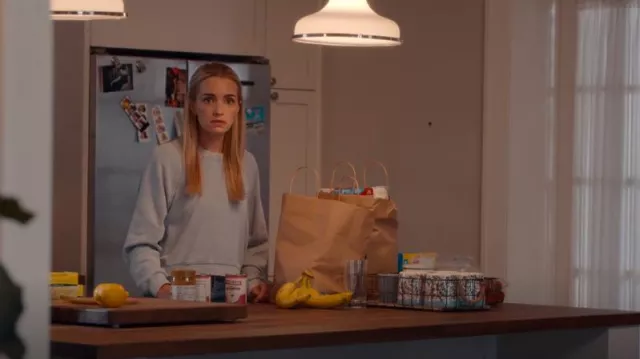 Z Supply Saldana Knit Denim Top Washed Indigo usado por Georgia Miller (Brianne Howey) como se ve en Ginny & Georgia (S03E07)