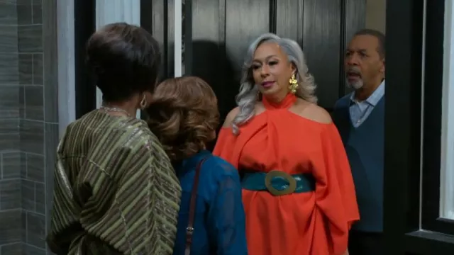 Mini robe Taller Marmo Piccolo Mambo portée par Anita Dupree (Tamara Tunie) comme on le voit dans Beyond the Gates (S01E70)