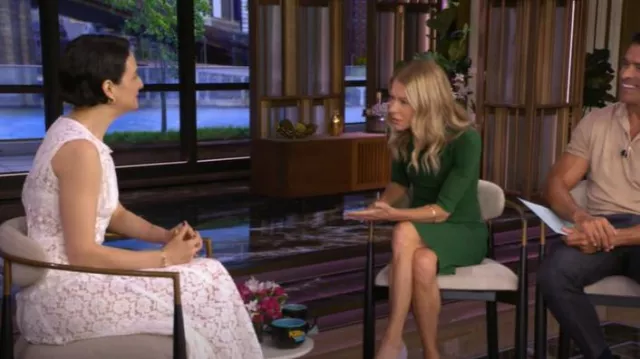 Lovaan Audrey Dress worn by Jenny Slate as seen in LIVE with Kelly and Mark on June 11, 2025