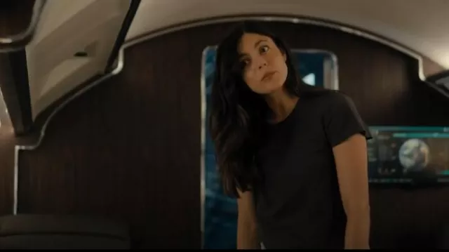 James Perse Shrunken Crewneck Tee worn by Emma Brunner (Monica Barbaro) as seen in FUBAR (S02E04)