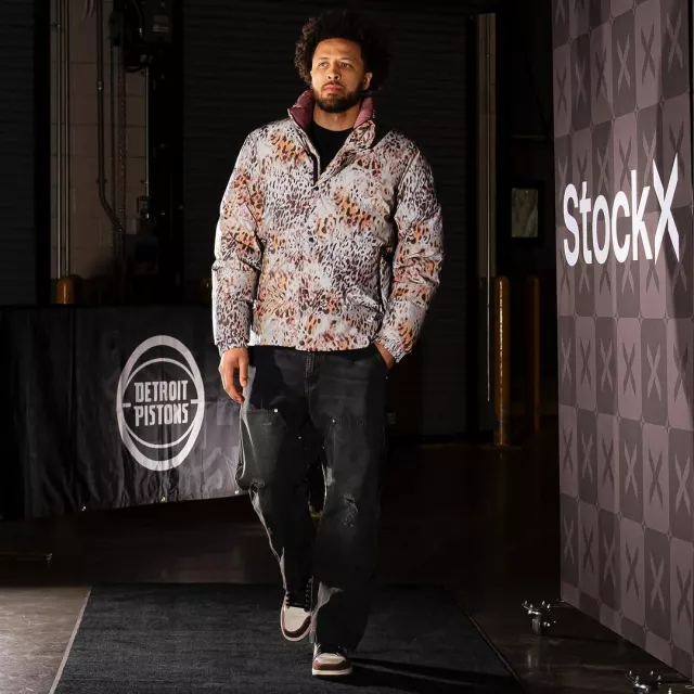 Enfants Riches Déprimés Faded Black Double Knee Jeans porté par Cade Cunningham sur le compte Instagram @detroitpistons