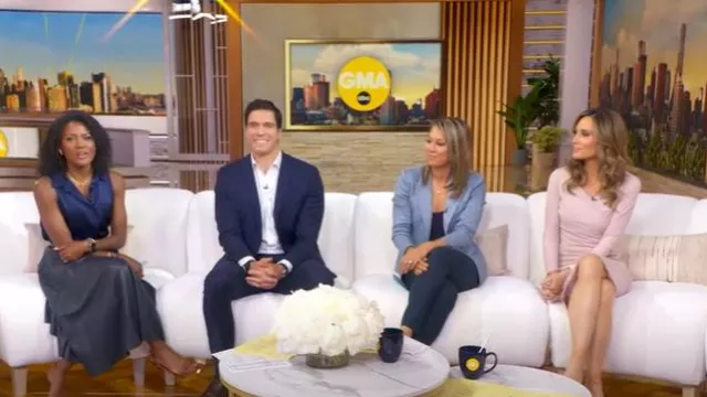 Veronica Beard Danielle Dickey Veste portée par Ginger Zee vue dans Good Morning America le 18 juin 2025