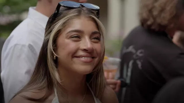 Lunettes de soleil Prada Black Oval portées par Gia Giudice comme on le voit dans Next Gen NYC (S01E03)