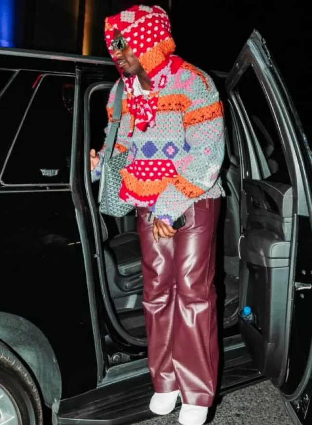 Sac messager Capetien vert Goyard porté par Deebo Samuel sur le compte Instagram @1deebosr