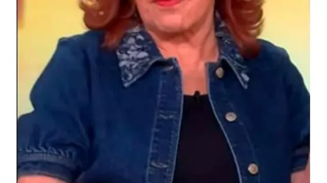 Short Sleeve Denim Jacket of Self - Co-Host (Joy Behar) as seen in The View (S28)