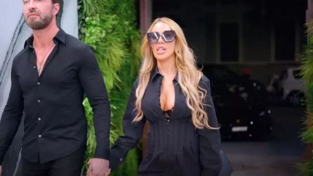 Gafas de sol Dior 30Montaigne BU usadas por Lisa Hochstein como se ve en The Real Housewives of Miami (T07E02)