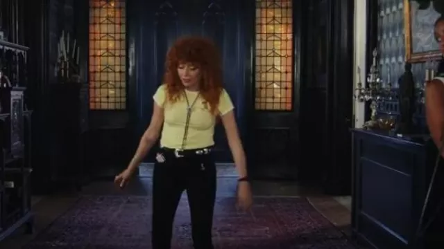 Anthony Thomas Melillo Baby Ringer T-Shirt worn by Charlie Cale (Natasha Lyonne) as seen in Poker Face (S02E02)
