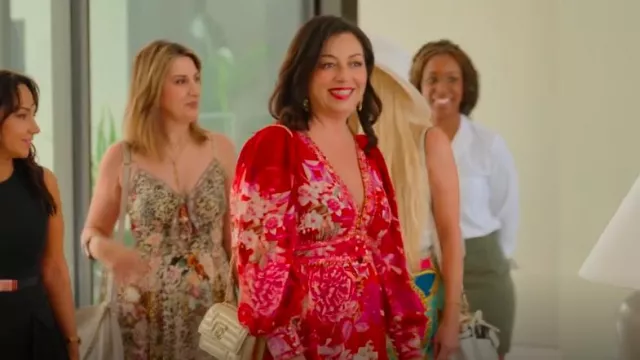 Camilla Button Front Frill Dress worn by Dilek as seen in Billion Dollar Playground (S01E01)