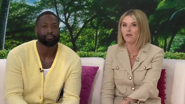 Veronica Beard Schuyler Veste à poche à rabat portée par Jenna Bush Hager comme on le voit dans Today le 7 juillet 2025