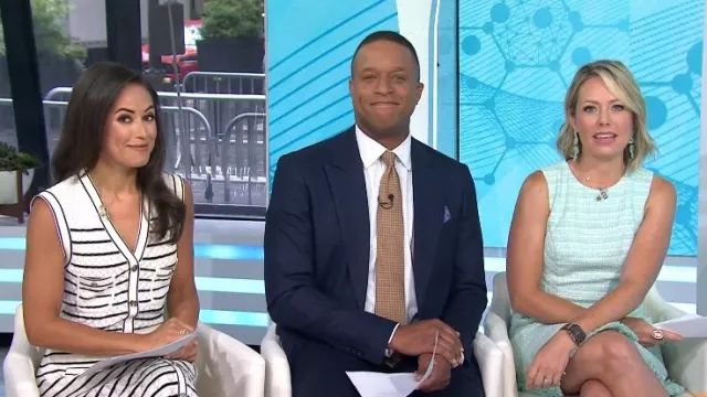 Sandro Molina Button Front Maxi Sweater Dress worn by Kaylee Hartung as seen in Today on July 7, 2025