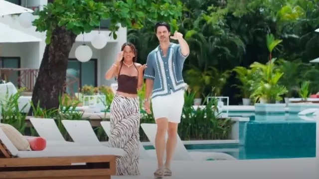 Indah Jupe Longue Lana portée par Alexe Godin vue dans Bachelor in Paradise (S10E01)