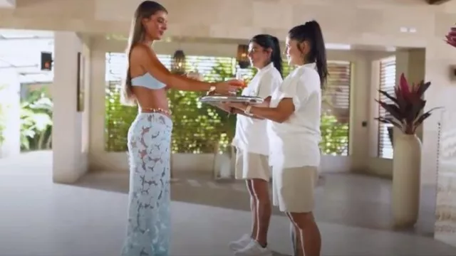 Peppermayo Delta Bandeau Bikini Top worn by Lexi Young as seen in Bachelor in Paradise (S10E01)