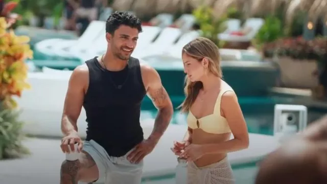 Haut de bikini L*Space Willow porté par Katherine Izzo comme on le voit dans Bachelor in Paradise (S10E01)