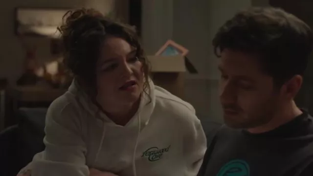 Fernwood Cove Heavyweight Hoodie worn by Jessica Salmon (Megan Stalter) as seen in Too Much (S01E05)