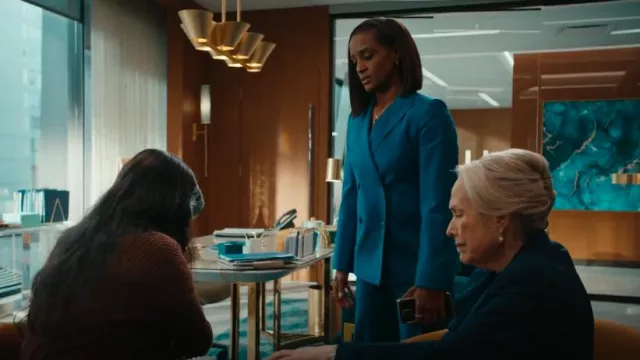 Pantalon Max Mara Sonale porté par Olympia Lawrence (Skye P. Marshall) comme on le voit dans Matlock (S01E12)