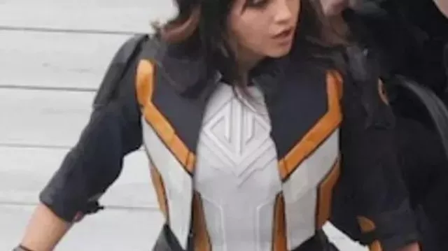 Superman 2025 Hawkgirl Leather Jacket worn by Kendra Saunders / Hawkgirl (Isabela Moner) in Superman