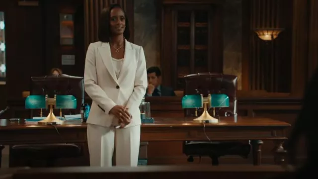 Blazer Millie de Reiss usada por Olympia Lawrence (Skye P. Marshall) como se ve en Matlock (S01E15)