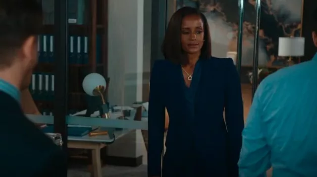 Alexander Mcqueen Crepe Blazer worn by Olympia Lawrence (Skye P. Marshall) as seen in Matlock (S01E16)