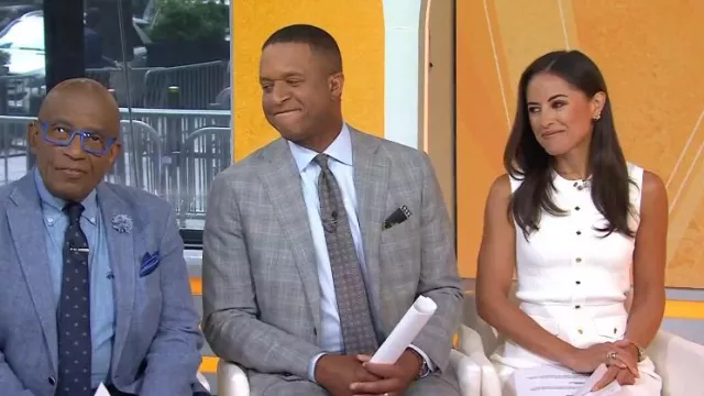 Sandro Rib Knit Mini Dress worn by Kaylee Hartung as seen in Today on July 14, 2025