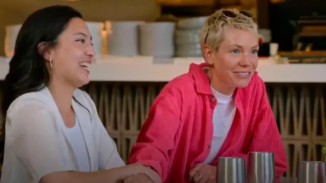 Chemise Padow Vintage Américaine - Vintage Fuchsia portée par Kyle Neal comme on le voit dans The Ultimatum : Queer Love (S02E06)