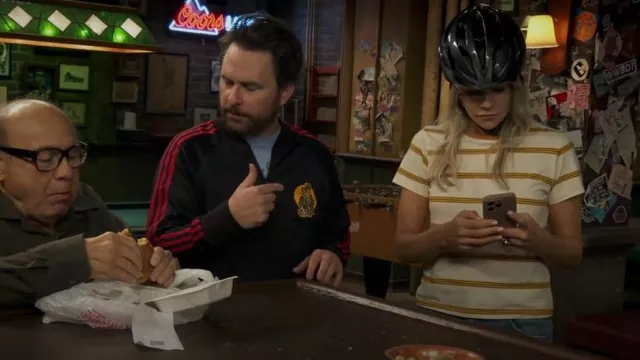 The Great The Little Stripe Crewneck worn by Deandra 'Dee' Reynolds (Kaitlin Olson) as seen in It's Always Sunny in Philadelphia (S17E01)