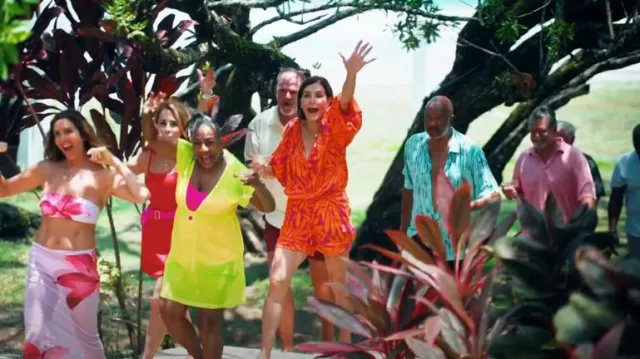 Top Luna en Sunset Pink/Tangerine Dream Kathy Swarts en Bachelor in Paradise (T10E03)