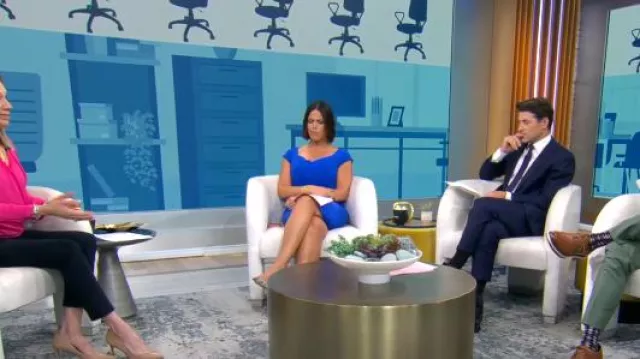 Chiara Boni La Petite Robe Elgin Robe portée par Dana Jacobson telle que vue dans CBS Mornings le 10 juillet 2025
