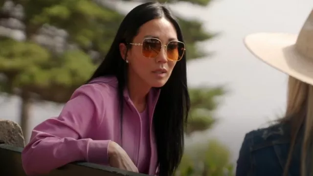 Chaqueta bomber Greyson Drea usada por Katie Ginella como se ve en The Real Housewives of Orange County (T19E02)