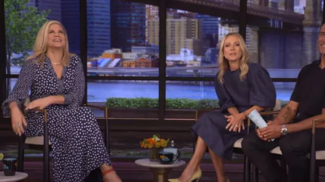 Boden Ivy Smocked Midi Dress worn by Kristen Johnston as seen in LIVE with Kelly and Mark on July 21, 2025 | Spotern Boden Ivy Smocked Midi Dress worn by Kristen Johnston as seen in LIVE with Kelly and Mark on July 21, 2025 | Spotern