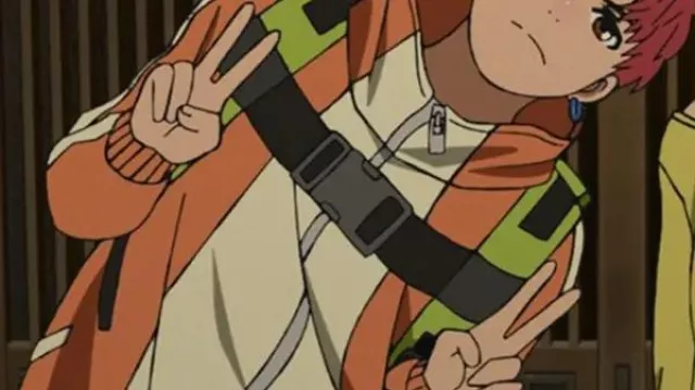 Jin Enjoji Dandadan Orange Bomber Jacket worn by Jin Enjoji (Kaito Ishikawa) in Dan Da Dan (S01)