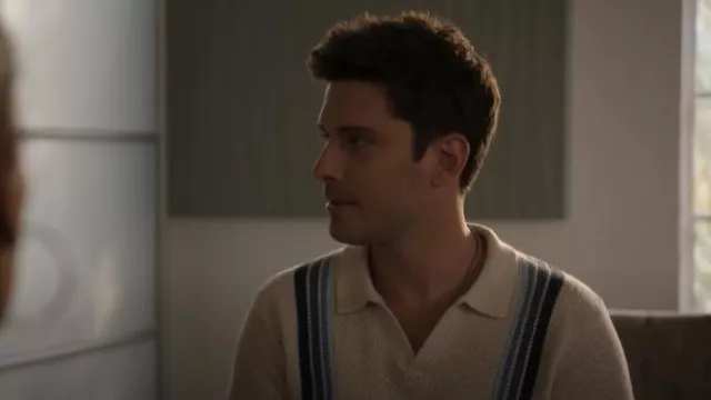 Marine Layer Conrad Sweater Polo worn by Tyler Kennedy 'T.K.' Strand (Ronen Rubinstein) as seen in 9-1-1: Lone Star (S05E09)