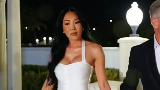 Hervé Léger The Iris Gown worn by Katie Ginella as seen in The Real Housewives of Orange County (S19E03)