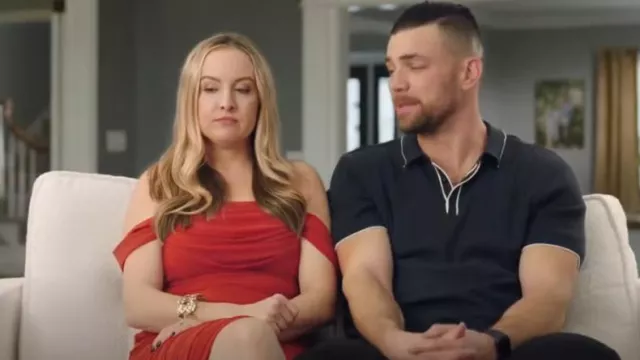 Nbd Robe midi Faye portée par Elizabeth Potthast comme on le voit dans 90 Day Fiancé : Happily Ever After ? (S09E01)