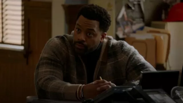All Saints Robbie Cardigan worn by Kevin Atwater (Laroyce Hawkins) as seen in Chicago P.D.