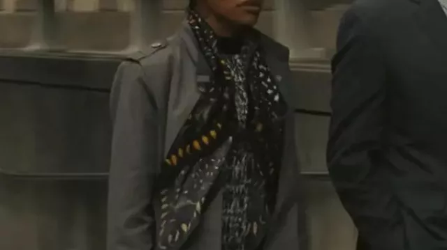One Battle After Another Perfidia Grey Coat worn by Perfidia (Teyana Taylor) in The Battle of Baktan Cross