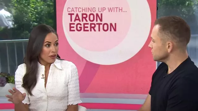 Veronica Beard Silvana Top porté par Kaylee Hartung comme on le voit dans Today le 29 juillet 2025