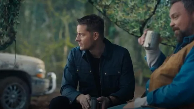 Chaqueta Belstaff Dunstall usada por Colter Shaw (Justin Hartley) como se ve en Tracker (S02E20)