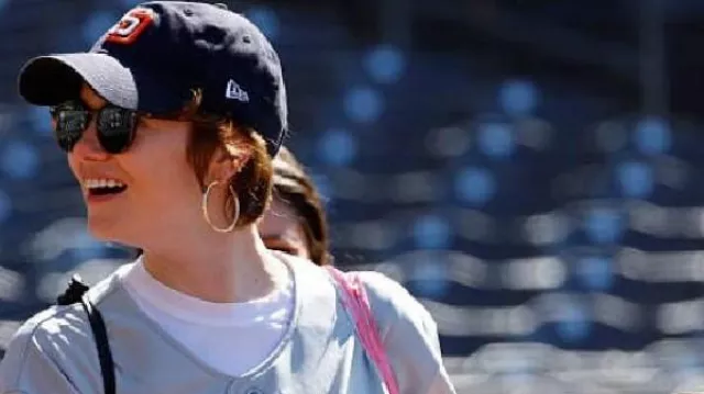 San Diego Tony Gwynn Jersey of Emma Stone in Emma Stone Has A Better Accent Than British People ????‍♀️ The Graham Norton Show | BBC America