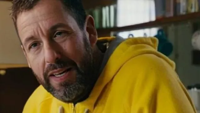 Happy Gilmore 2 Boston Yellow Hoodie worn by Happy Gilmore (Adam Sandler) in Happy Gilmore 2