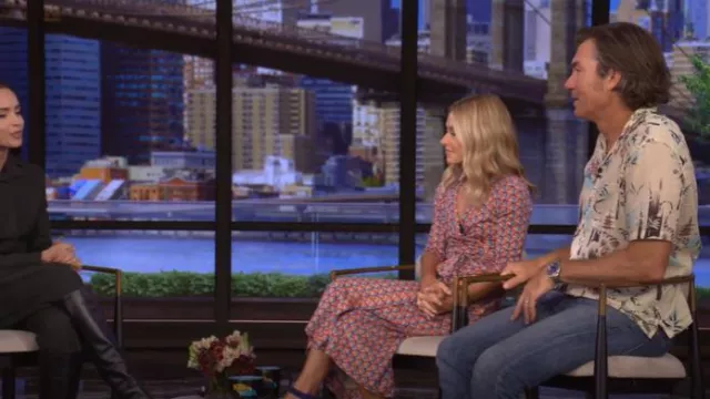All Saint Tagise Cotton Shirt worn by Jerry O'Connell as seen in LIVE with Kelly and Mark on July 29, 2025