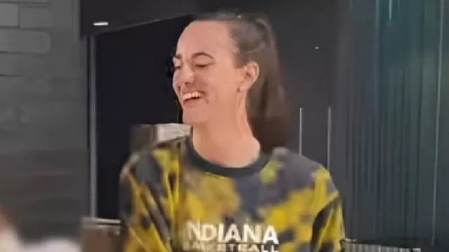 Flip Cup Tic-Tac-Toe Camo Sweatshirt of Caitlin Clark in Caitlin Clark SNAPS Back at WNBA Rival: “I’m Not Scared of You!”