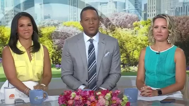 Lisi Lerch Chloe Raffia Drop Earring worn by Dylan Dreyer as seen in Today on August 4, 2025
